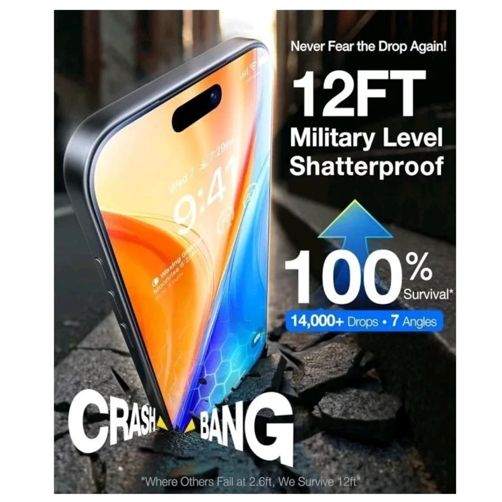 UltraGlass UNBREAK TOP 9H+ Armor for iPhone 17 Pro Max Screen Protector - Sealed